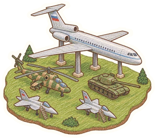 Air Park Zruč, kreslená vystřihovánka
