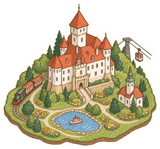 Park Boheminium, kreslená vystřihovánka