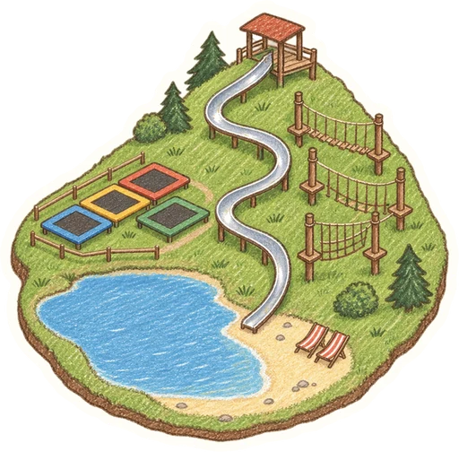 HEIPARK Tošovice, kreslená vystřihovánka