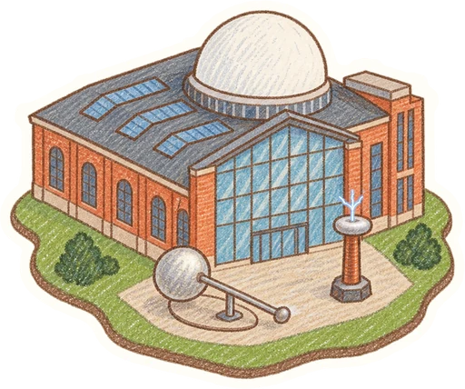 iQLANDIA – science centrum s planetáriem, kreslená vystřihovánka