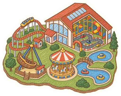 Merlin's Kinderwelt Hatě, kreslená vystřihovánka