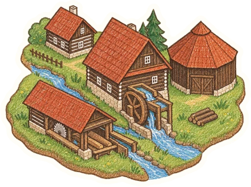 Muzeum v přírodě Vysočina – Veselý Kopec, kreslená vystřihovánka