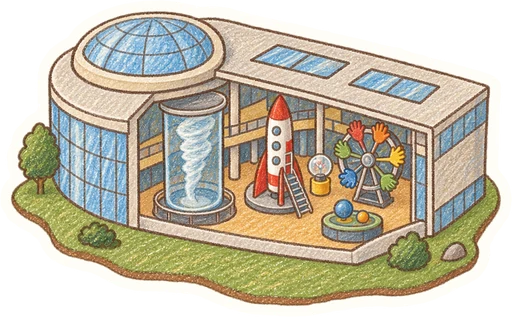 VIDA! science centrum, kreslená vystřihovánka