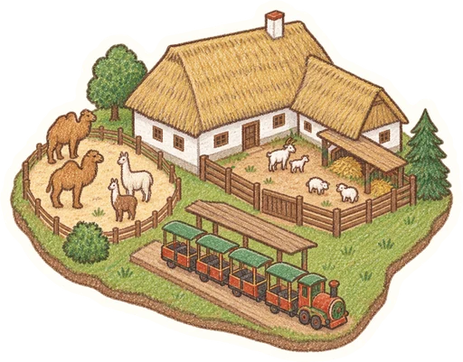 Zoo Park Vyškov, kreslená vystřihovánka